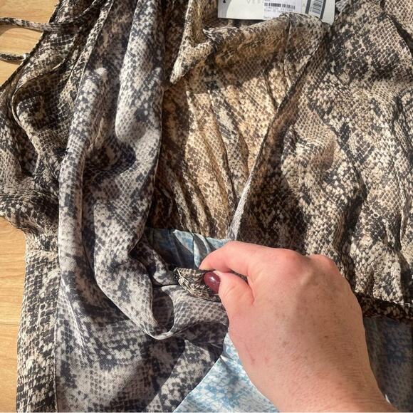 |Veronica Beard| Teagan Silk Dress Snakeskin Print Size 20* NWT Plus Size - Picture 5 of 9